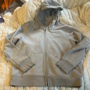 Carhartt medium grey zip up